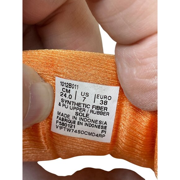 Asics Gel Nimbus 25 Tokyo Edition wms white orange run sneakers Sz 7 SKU 9379 - Picture 6 of 12